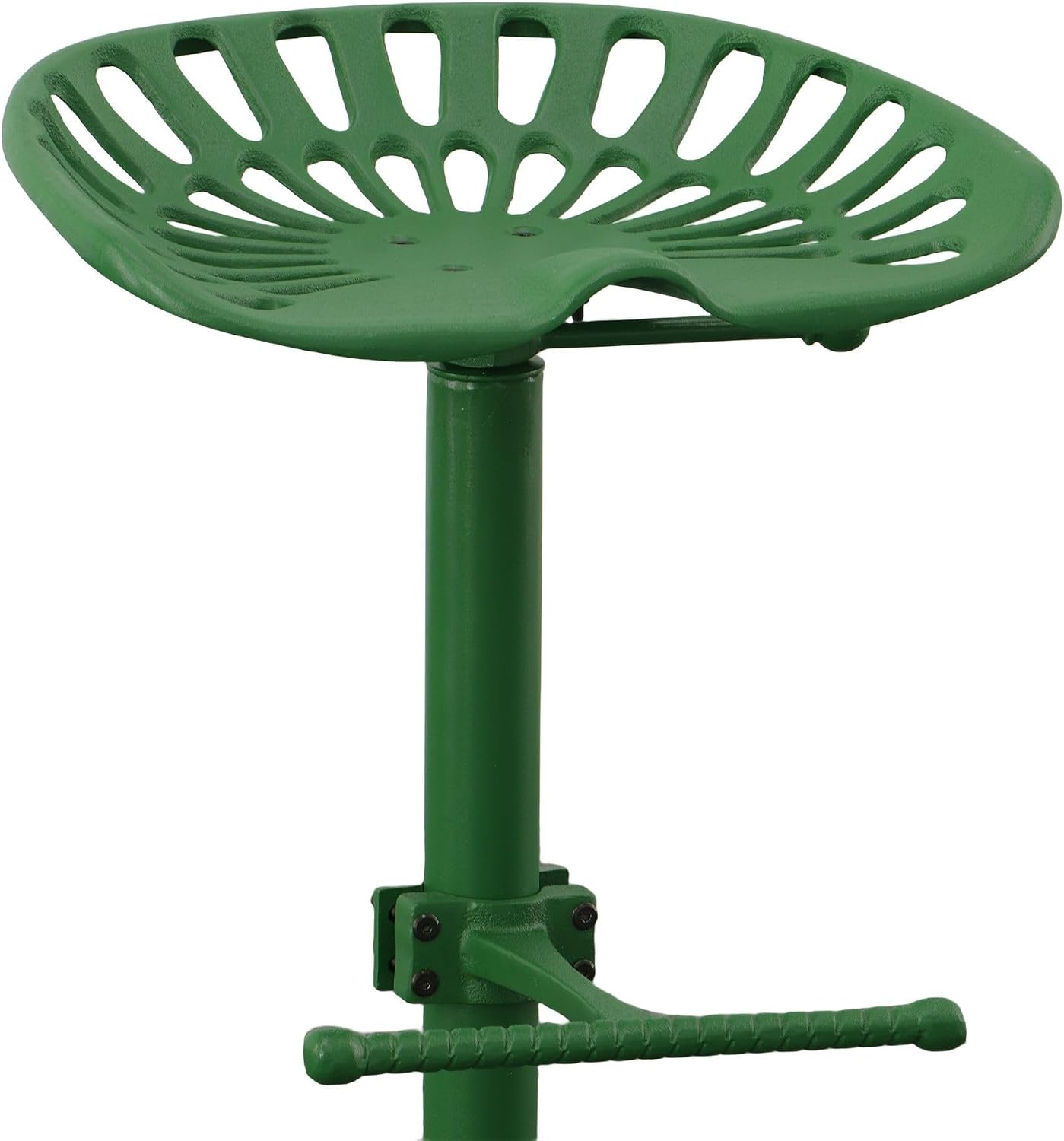 Carolina Chair & Table Adjustable Iron Tractor Seat Barstool (Green)