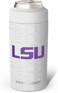 Frost Buddy NCAA Universal Buddy - Fits all - Stainless Steel Can Cooler for 12 oz & 16 oz Regular or Slim Cans & Bottles - Stainless Steel (College Team Tigers)