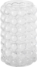 Glass Bubble Vase, Clear Glass Vase for Flowers, Tall Flower Vases for Bouquet, Cute Modern Vases for Living Room, Bedroom, Dinning Table, Office, Wedding, Birthday, 8 Inches