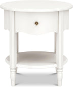 Namesake Liberty Assembled Nightstand in Warm White, Greenguard Gold Certified, Nightstand for Baby and Kids Room, Fully Assembled