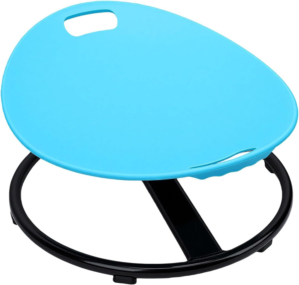 Kids Spinning Chair, Silent Rotation Balance Development Sensory Seat with Dual Safety Handles, 75kg Capacity, for 3-10 Years Old