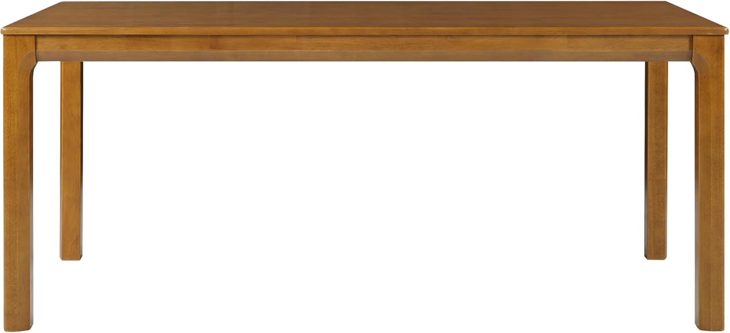 Christopher Knight Home Ace 70.28'L Solid Wood Dining Table for 6-8 People, Rubber Wood Dining Room Table, Minimalist Modern Rectangular Kitchen Table, Easy Assembly Dining Room Furniture, Walnut