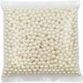 INSPIRELLE 1100pcs 8mm Ivory Polished ABS Undrilled Art Faux Pearls for Vase Fillers, No Hole Makeup Beads to Hold Brush Lipstick, Imitation Round Pearl Beads for Table Scatter Home Wedding Decoration
