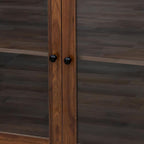 74.8" Tall Farmhouse Pantry Storage Cabinet, Large Kitchen Hutch Cabinet with Microwave Shelf, Farmhouse Kitchen Pantries Cupboard with 4 Doors, 4 Drawers for Living Room, Kitchen Dining Room, Walnut