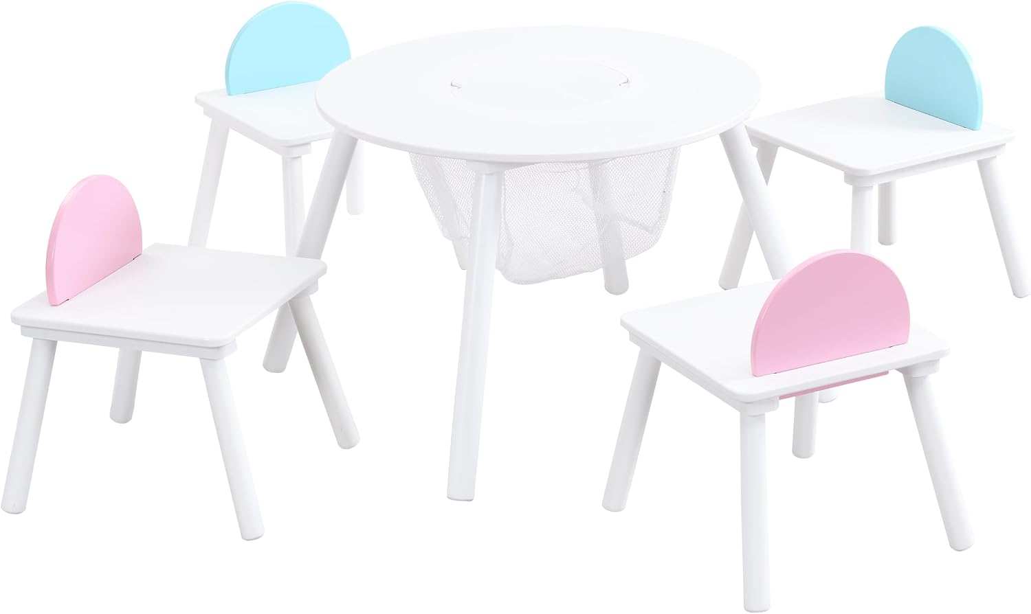 Panel Table with 4 Chairs