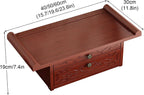 Altar Table Personal Meditation Shrine Buddhist Altar Table Retro Chinese Style Altar Shelf with Retractable Pull-Out Shelf and Drop-Down Door Storage Compartment 50cm/19.6in