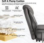 Big and Tall Office Chair 550 lbs Extra Wide Leather Executive Chair with Retractable Footrest, Heavy-Duty Ergonomic Chair, Adjustable Height Computer Gaming Chairs