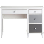 Little Seeds Monarch Hill Poppy Kids’ White Desk, Grey Drawers