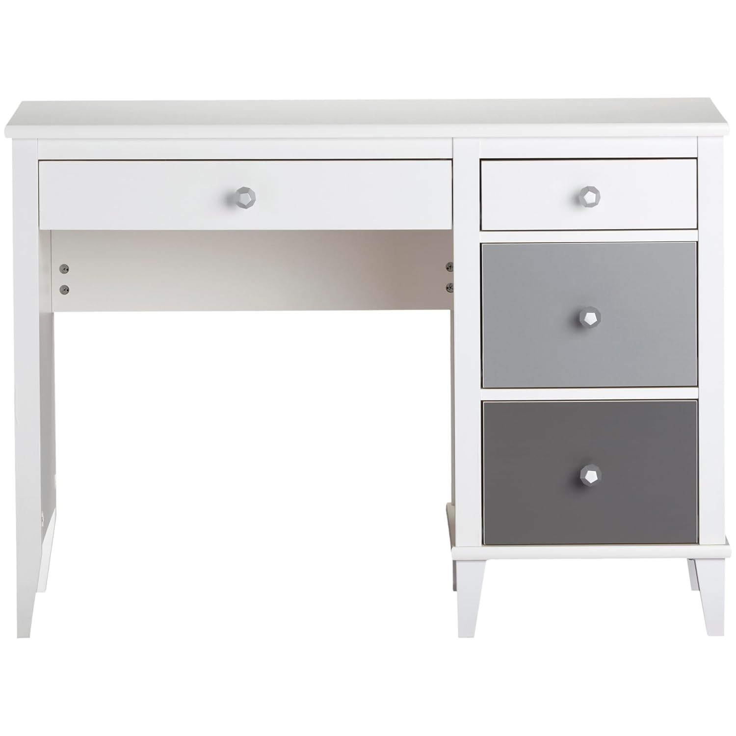 Little Seeds Monarch Hill Poppy Kids’ White Desk, Grey Drawers