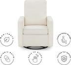Delta Children Luna Nursery Swivel Glider - Greenguard Gold Certified and Oeko-TEX Standard 100 Fabric, Oatmeal