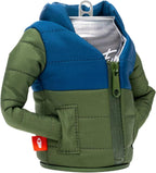 Puffin - The Puffy Jacket - Insulated 12 oz Can Cooler I Beer Bottle & Soda Can Insulator, Keep Drinks and Beverages Cold (Olive Green & Sailor Blue V25)
