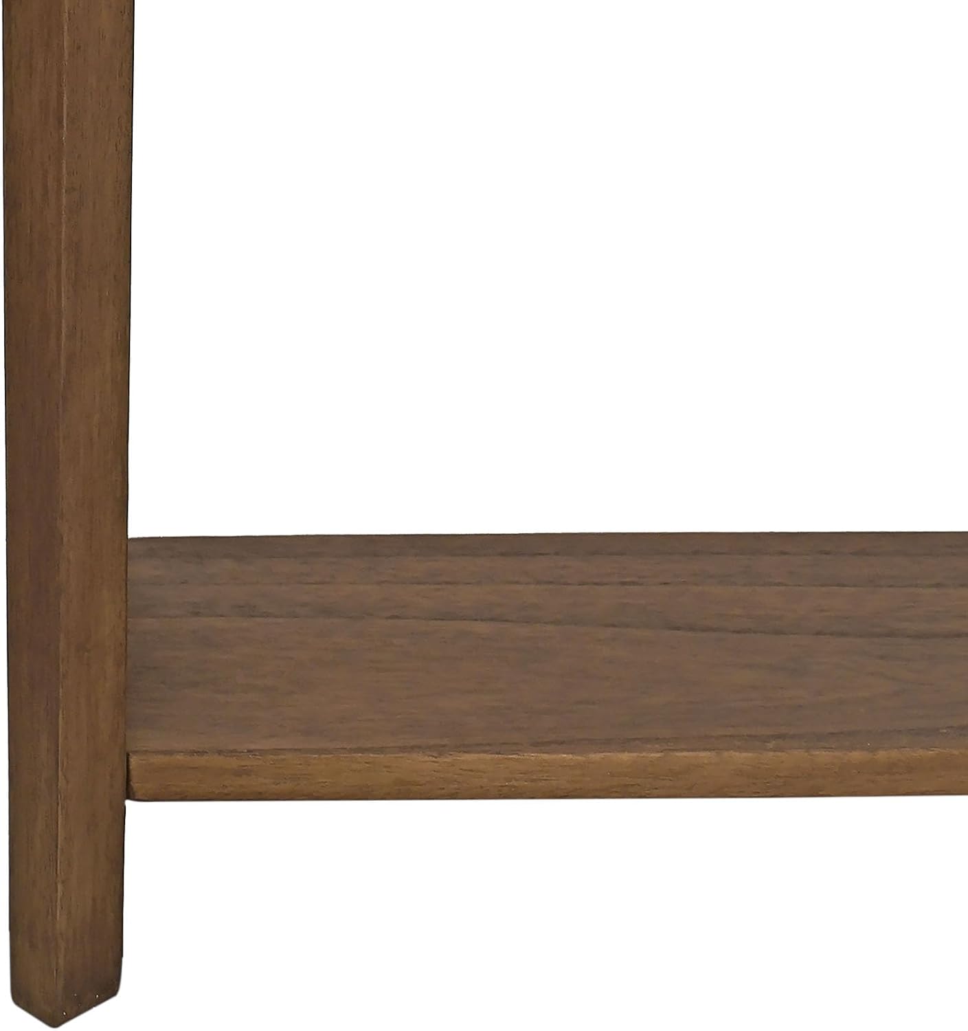 East at Main Solid Wood Console Table – 23.75” Wide Narrow Brown Entryway Table with Storage & Shelf – Rustic French Country Accent Table for Hallways, Foyers, Living Rooms and Small Spaces