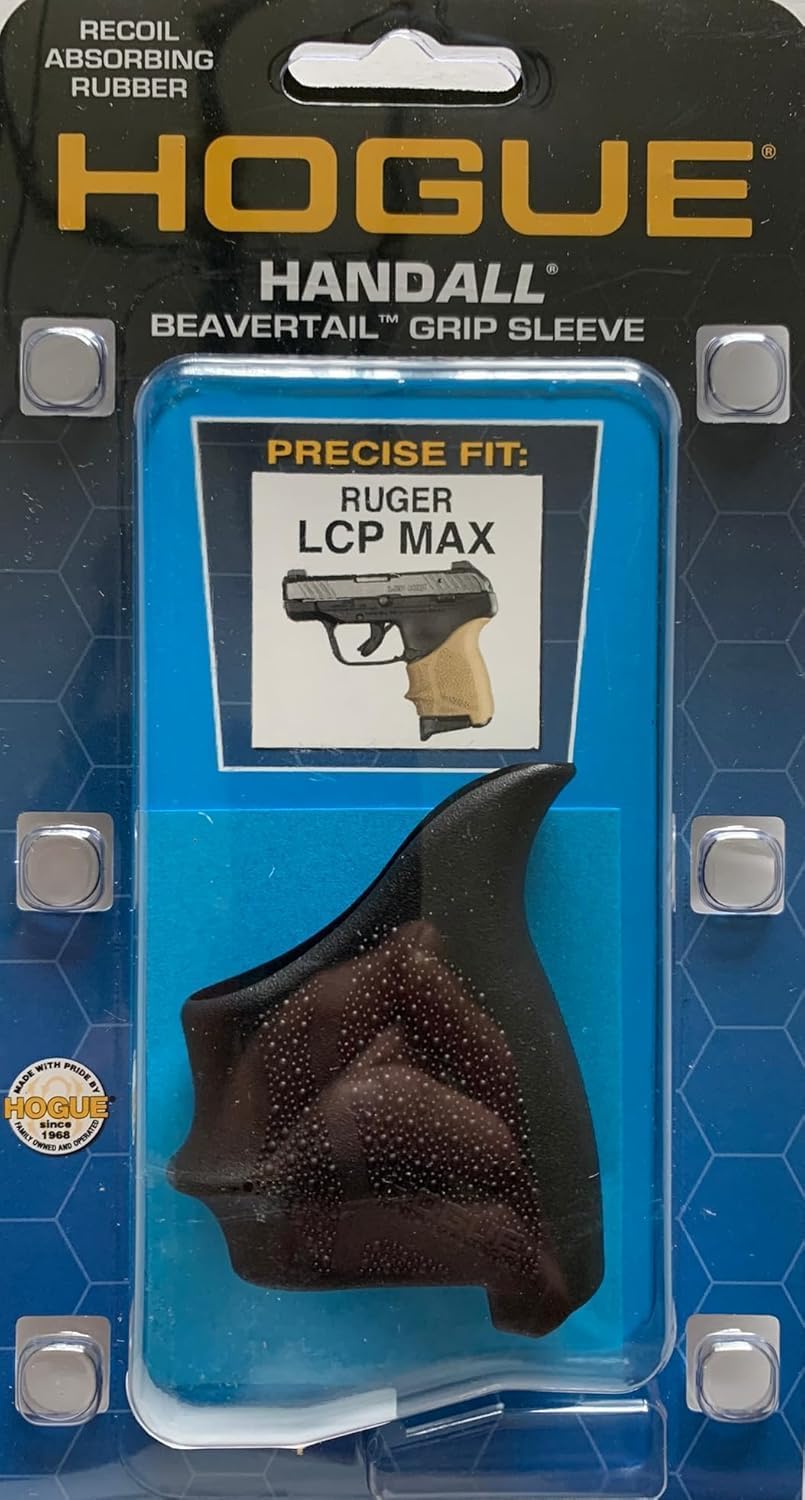 Hogue HandAll Beavertail Rubber Grip Sleeve for Ruger LCP Max