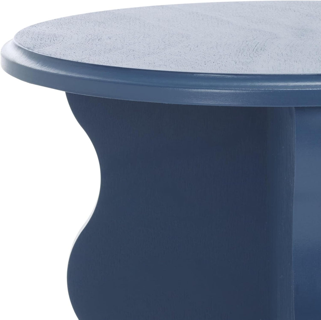 SAFAVIEH Home Collection Lilith Blue Wavy Accent Table (Fully Assembled)