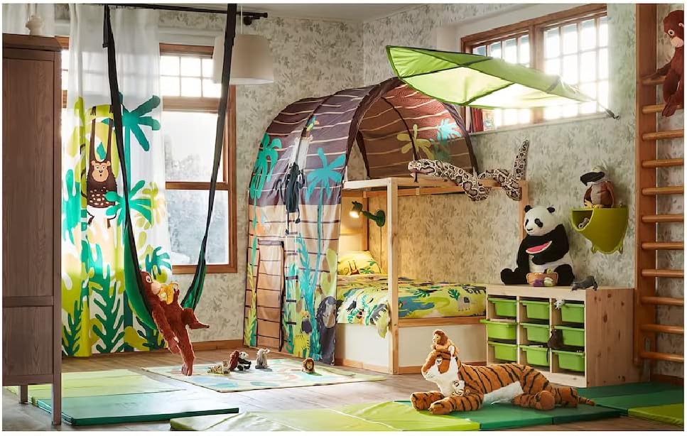 I-K-E-A LÖVA Bed Canopy Green Kids Playing Bedroom Games for Childs (AC-112)