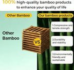 9-Tier No-Assembly Bamboo Shoe Rack, Space Stackable Multi-Storage Organizer, Strong Load-Bearing Capacity, Space-Saving, for Entryway Hallway Closet Bedroom Living Balcony, Natural eco-Friendly‌