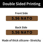 24 Pack Miaozhun 5.56 NATO Magazine Marking Bands 5.56 Magazine Caliber Identification(Coyote Brown-Black)