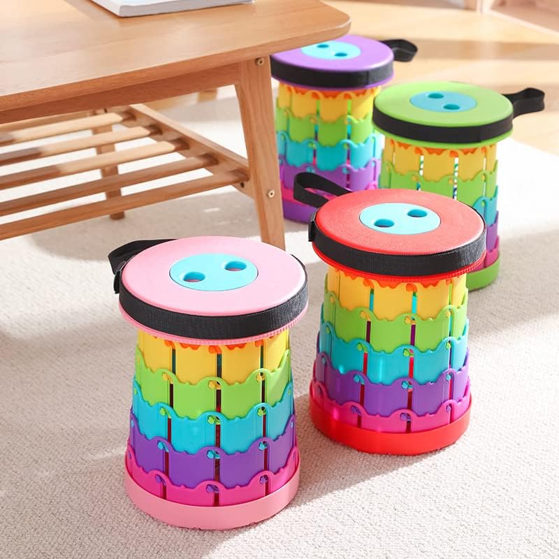 Portable Folding Stool, Extendable Seating, Compact Design for Indoor Outdoor Use