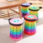 Portable Folding Stool, Extendable Seating, Compact Design for Indoor Outdoor Use