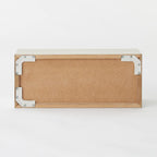 Muji 44520673 Wall Furniture Box, Oak Wood, Light Gray, Width 17.3 x Depth 6.1 x Height 7.5 inches (44 x 15.5 x 19 cm)