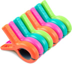 Beach Towel Clips for Beach Chairs, 8 Pcs Towel Holder for Beach Chair Pool Chair on Cruise Essentials, Jumbo Size Heavy Duty Clothes Pins, Beach Chair Clips to Beach Vacation Essentials, 4 Colors