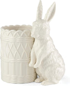 Lenox 897159 Wicker Creek Bunny Vase, Easter Home Decor