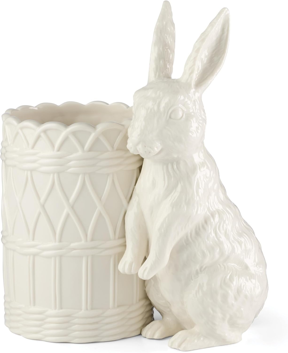 Lenox 897159 Wicker Creek Bunny Vase, Easter Home Decor