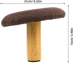 Ergonomic Solid Wood Kneeling Bench for Prayer and Meditation Comfortable Stable Stool for Home Reading and Relaxing Posture Support Chair with Natural Finish