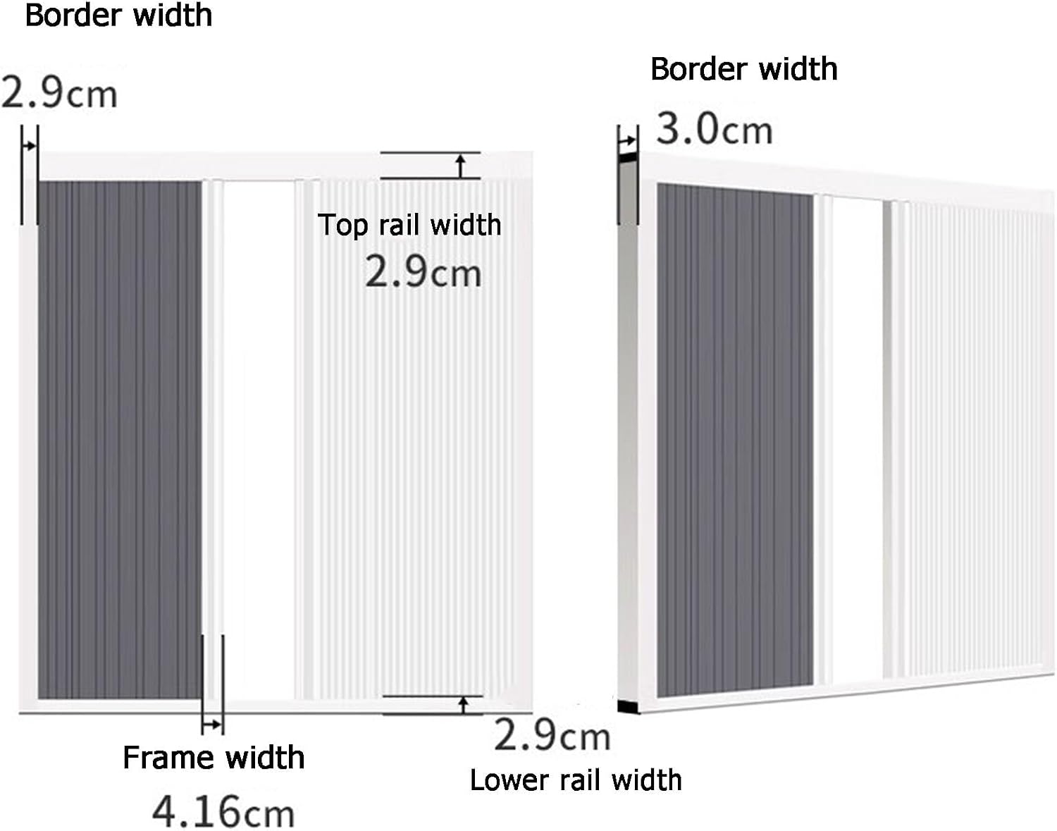 Folded Shutter Cabinet Door Roll Up Doors Waterproof Accordion Tambour for Kitchen, RV, Motorhome, Office, Hotel(50x115 cm)