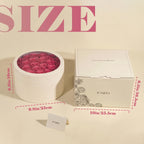 Rosaura 27 Preserved Roses in Round Box-Forever Flowers Gift (Pink) | birthday gifts for women, forever roses, anniversary gifts, mothers day gifts, preserved flowers, valentines day gifts