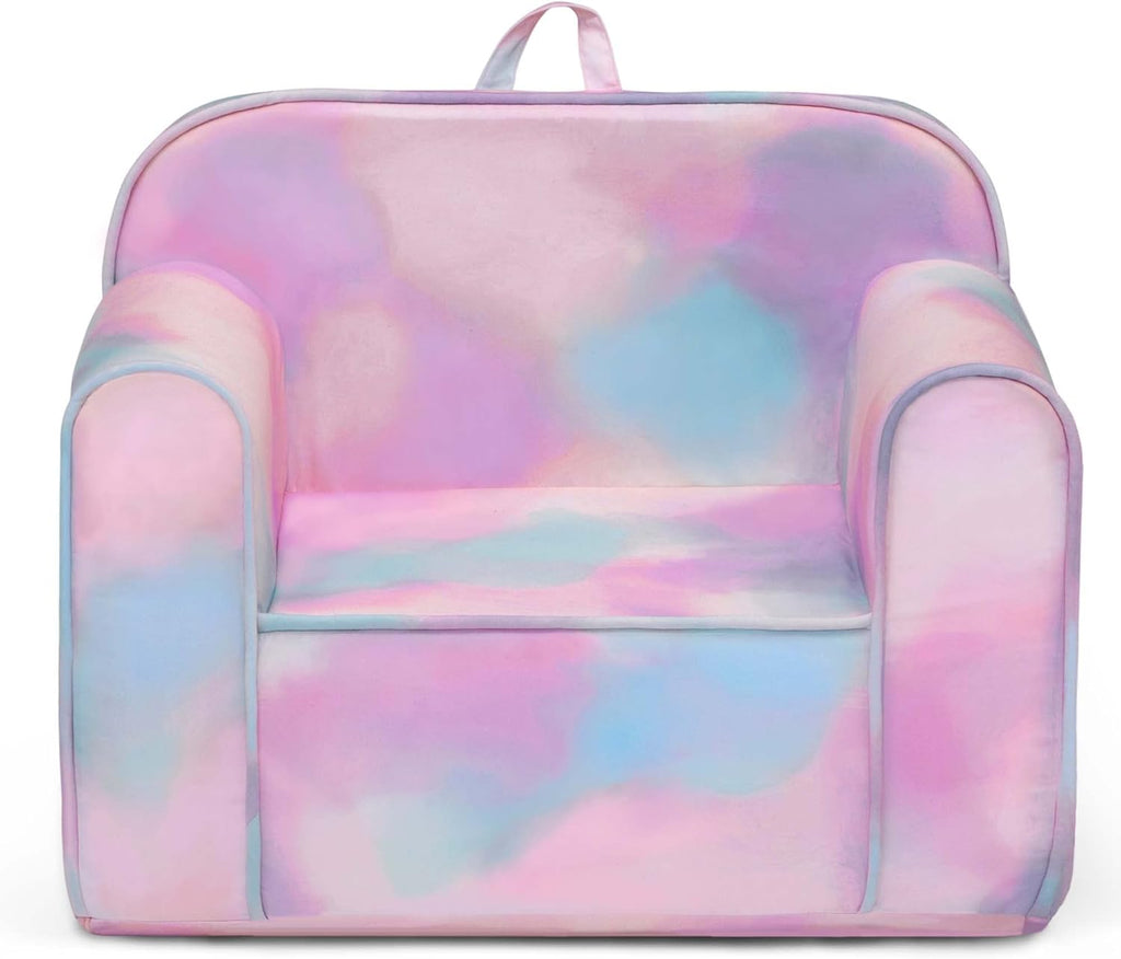 Delta Children Cozee Chair for Kids for Ages 18 Months and Up, Tie Dye