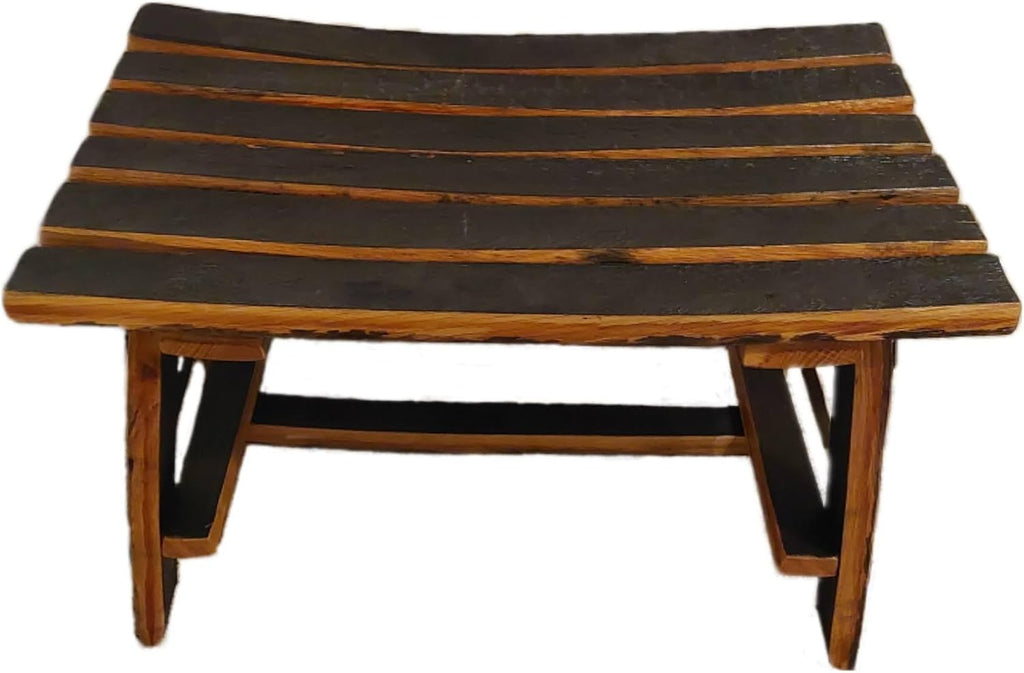 Handcrafted Barrel Stave Bench - Small