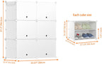HOMIDEC Shoe Rack, 6 Tier Shoe Storage Cabinet 24 Pair Plastic Shoe Shelves Organizer for Closet Hallway Bedroom Entryway