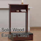 Prayer Kneeler with Sturdy Material, Easy to Clean, Prayer Bench High Resilience Sponge Pad, with Storage Drawer, for Home Church(Brown)