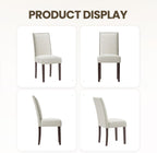 MALOL Velvet Dining Chairs Set of 2, Upholstered Kitchen Chairs with Thick Cushion & Solid Wood Legs, Adjustable Foot Pads, Elegant Chairs for Dining Room/Kitchen/Living Room