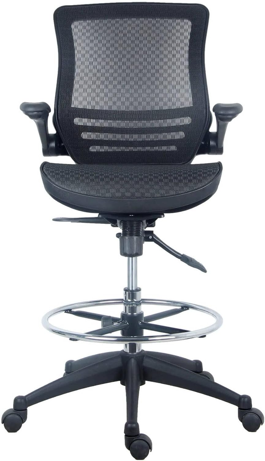 Harwick Evolve All Mesh Heavy Duty Drafting Chair, Dark Knight Edition