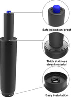 MySit 2.2" Stroke Office Chair Gas Lift Cylinder Replacement, Heavy Duty 450lbs Shortest Gas Spring Rod Part Sinking 2.4 inches Universal Size Black for Short Person, High Chair Base, Class 4