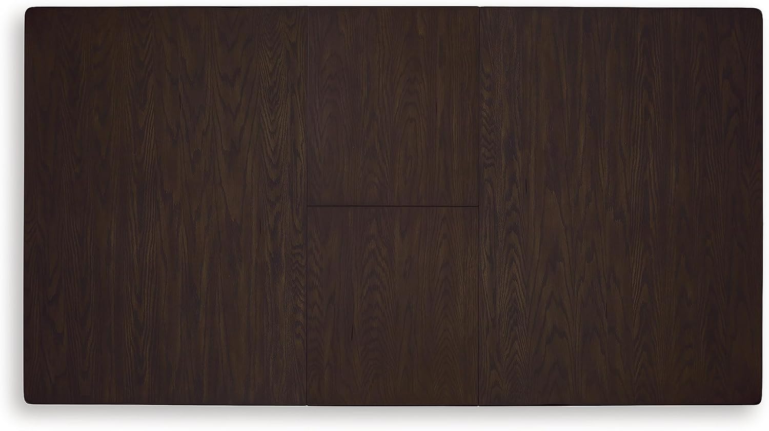 Signature Design by Ashley Haddigan Casual Counter Height Dining Extension Table with Distressed Finish, Dark Brown