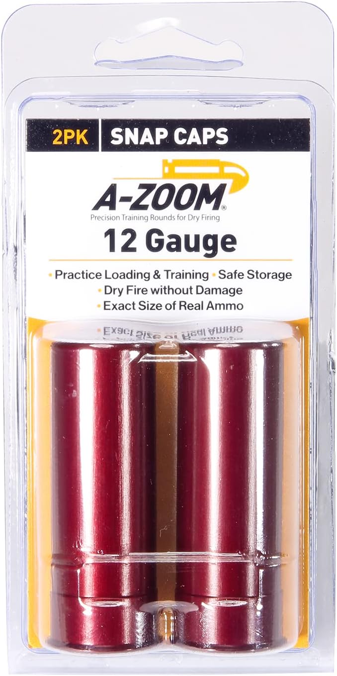 A-ZOOM 12 Gauge Snap-Cap, Red (12211), 2 Count (1 Pack)