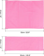 PATIKIL Director Chair Accessories Set, 5in1 Set Makeup Chair Canvas Replacement Kit and Portable Side Storage Bags, Hanging Mesh Bag, Pink