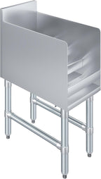 AmGood 22.5 in. x 12 in. x 30 in. Stainless Steel Four-Tier Liquor Display Rack