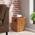 Rustic Stool Solid Teak Wood End Side Table, Small Wooden Stool, Plant Stand, Nightstand, Solid Teak Wood,-278