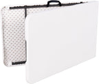 LIFETIME 8-Foot Fold-in-Half Table, Light Commercial, Durable, Portable, Seats 8, Almond