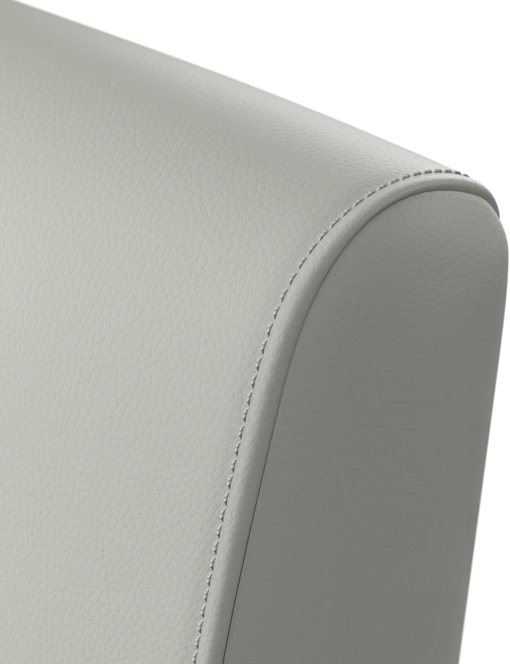 Bush Business Furniture Arrive Waiting Room Loveseat with Arms in Light Gray Vinyl, Reception Area Seating for Office and Lobby