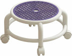 Children Rotating Rolling Stool Swivel Chair Lightweight Body Four Wheel Mobility Suitable for bedrooms Play Areas Dorm Rooms Small Living Areas, Lavender Purple