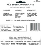 HKS Double Speedloader Pouch Hytrel Basketweave Black