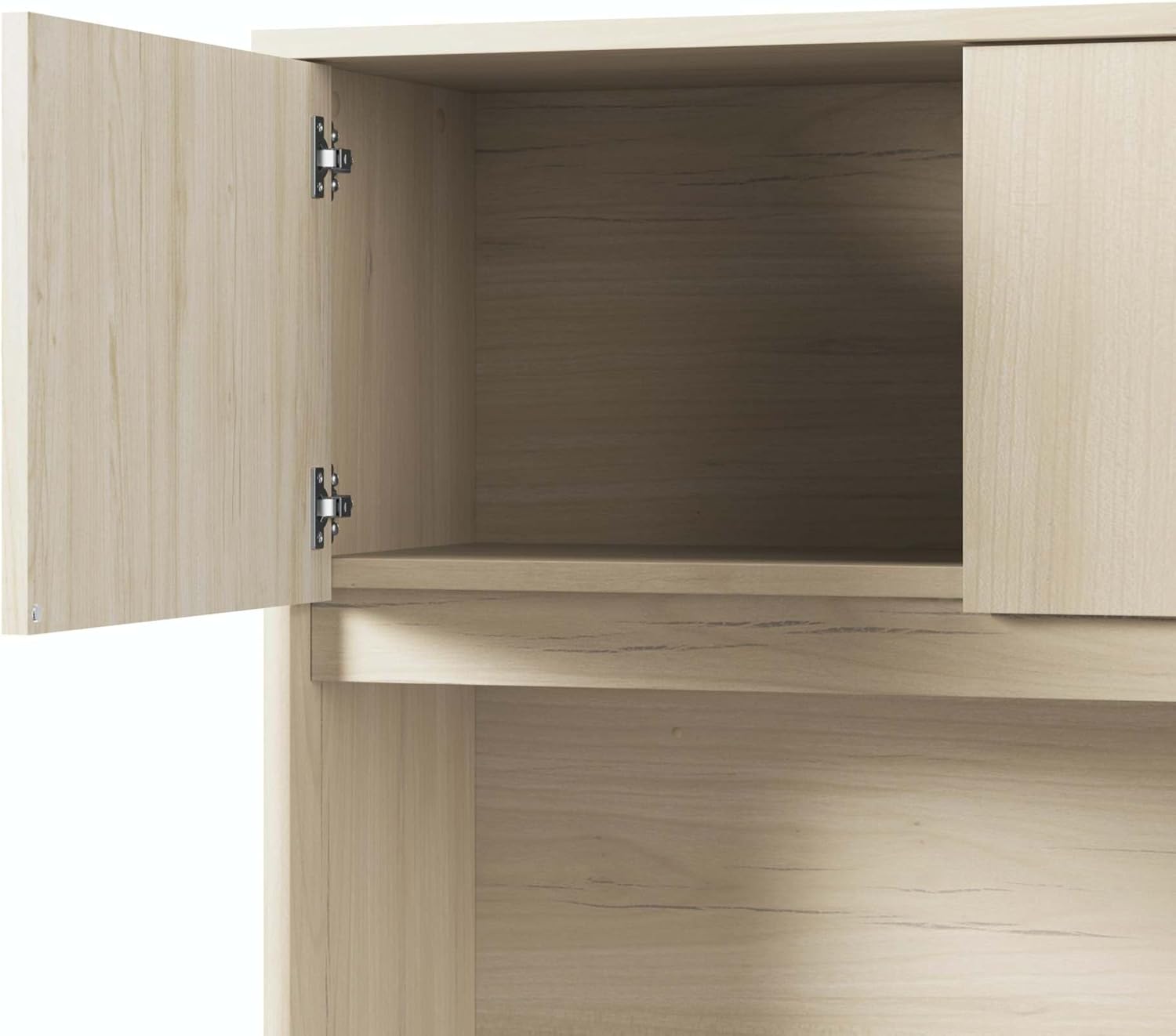 Bush Business Furniture Studio C 72W Desk Hutch in Natural Elm, Storage for Home or Professional Office