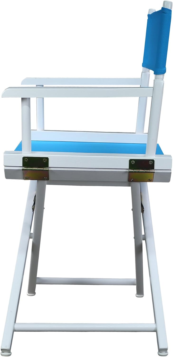 Casual Home 200-01/021-27 Director Chair 18" - Classic Height WhiteFrame/Turquoise Canvas