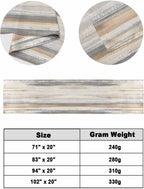 Beige Grey Bed Runner Scarf Cal King Size,Abstract Mottled Art Retro Modern Painting Luxury Bed Throw Runners & Scarves for Twin Full Queen King Foot Bedroom Hotel Wedding Room Decoration,102"x20"