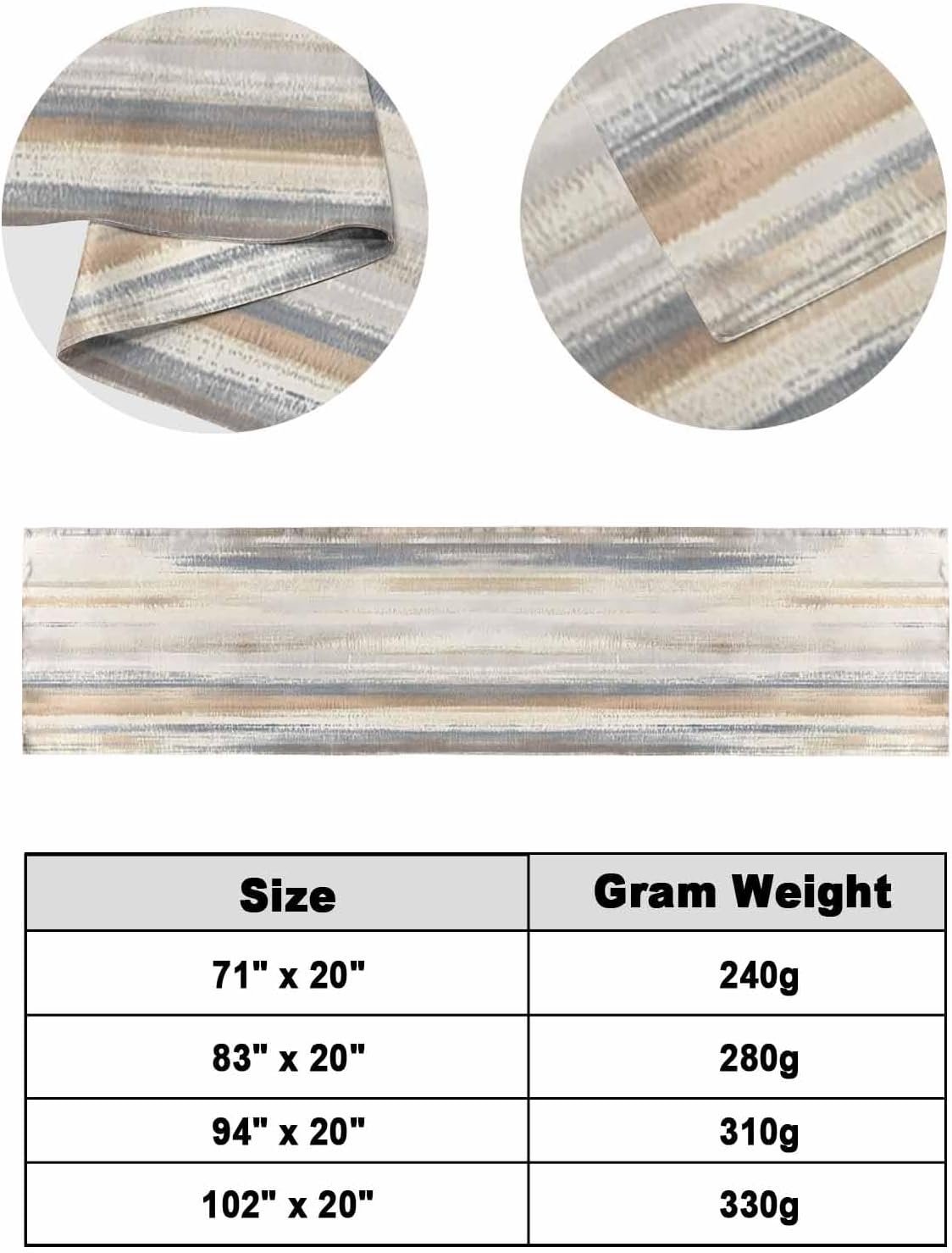 Beige Grey Bed Runner Scarf Cal King Size,Abstract Mottled Art Retro Modern Painting Luxury Bed Throw Runners & Scarves for Twin Full Queen King Foot Bedroom Hotel Wedding Room Decoration,102"x20"